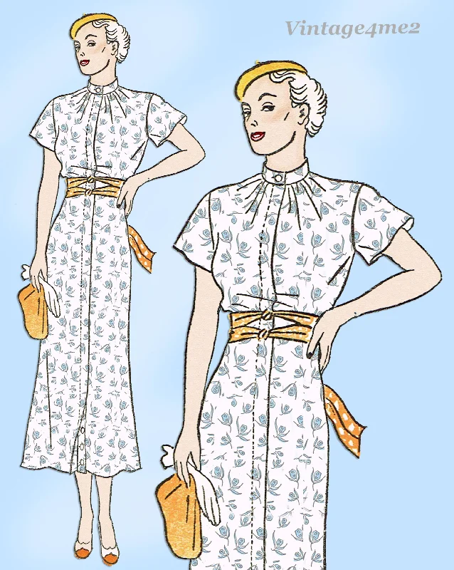 Woman's World 6010: 1930s Uncut Misses Day Dress Size 34 B Vintage Sewing Pattern Tunics Formal black Woman's World 6010: 1930s Uncut Misses Day Dress Size 34 B Vintage Sewing Pattern Tunics Formal black