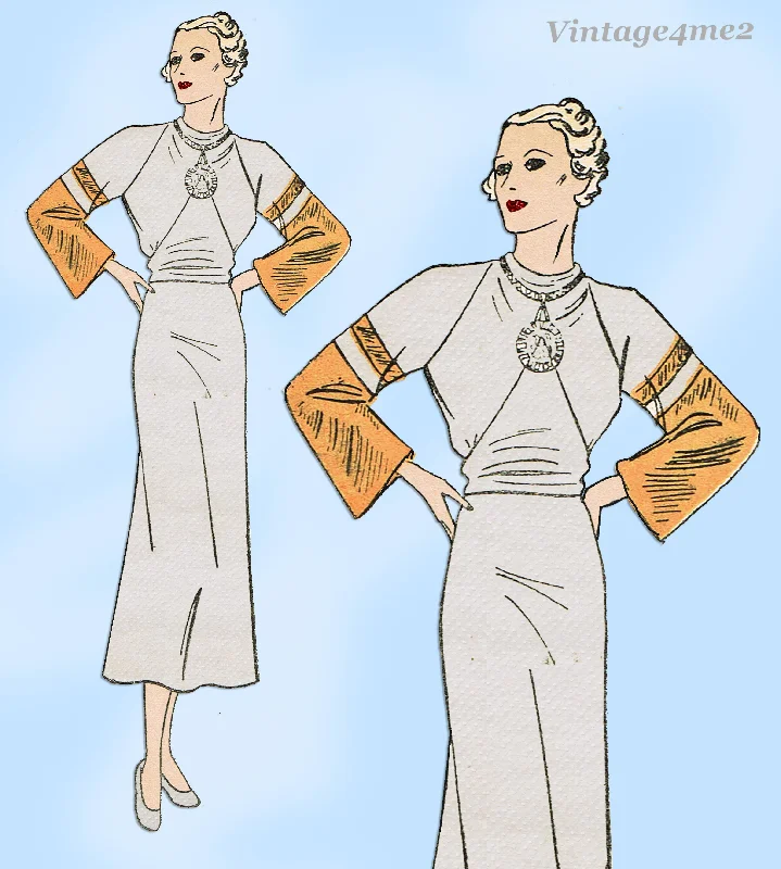 Woman's World 5935: 1930s Uncut Misses Street Dress Size 36 B Vintage Sewing Pattern Tunics Bridal satin Woman's World 5935: 1930s Uncut Misses Street Dress Size 36 B Vintage Sewing Pattern Tunics Bridal satin
