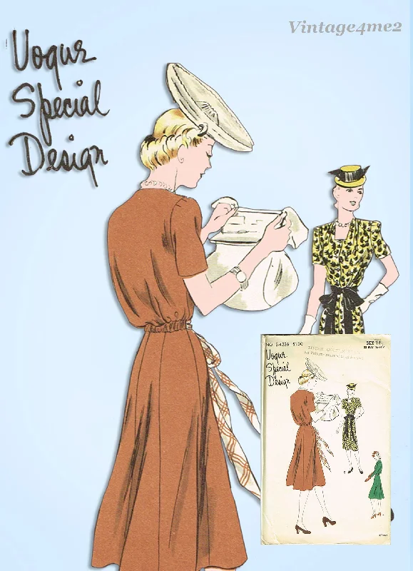 1930s Vintage Vogue Special Design Sewing Pattern S-4226 Uncut Misses Dress 32 B Tunics Custom made 1930s Vintage Vogue Special Design Sewing Pattern S-4226 Uncut Misses Dress 32 B Tunics Custom made