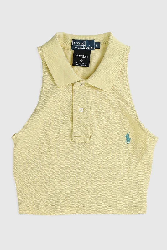 Rework Collared Tank - S gym tank top