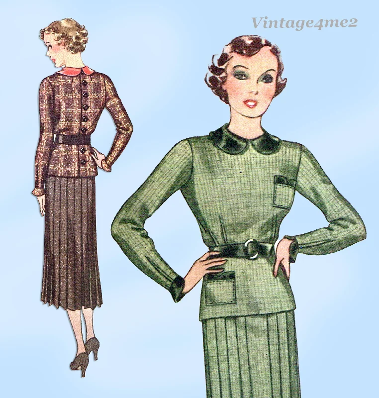 McCall 8537: 1930s Charming Uncut Misses 2 PC Dress Size 34 B Vintage Sewing Pattern Tunics Occasion special McCall 8537: 1930s Charming Uncut Misses 2 PC Dress Size 34 B Vintage Sewing Pattern Tunics Occasion special