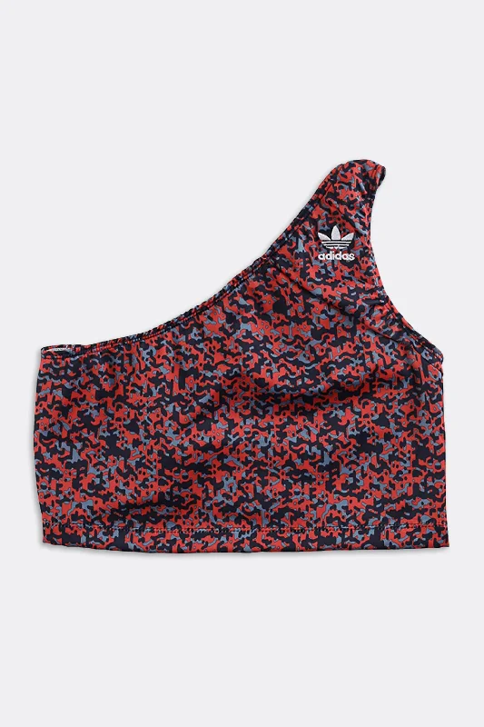 Rework Adidas One Shoulder Tank - S loose fit tank
