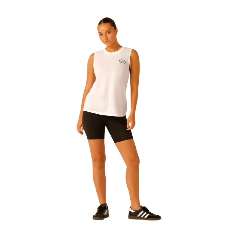 Lorna Jane Lotus Womens Muscle Tank ivory tank top