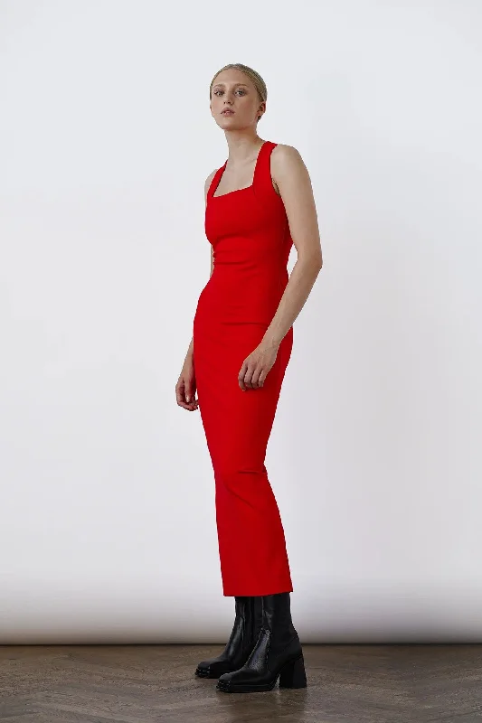Emile Dress Scarlet Red Tunics Custom made