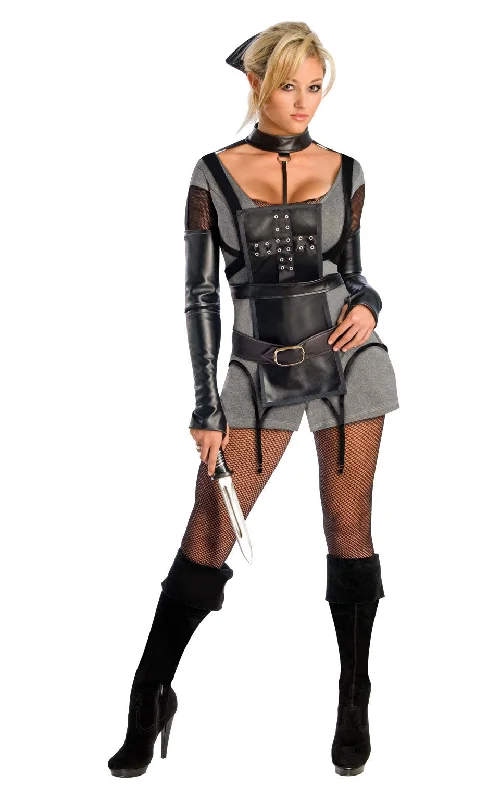 Ladies Sucker Punch Fantasy Movie Rocket Fight Fancy Dress Costume Tunics Long Elegant