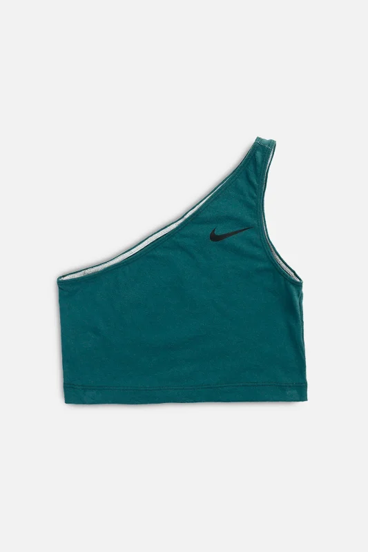 Rework Nike One Shoulder Tank - S sleep tank top