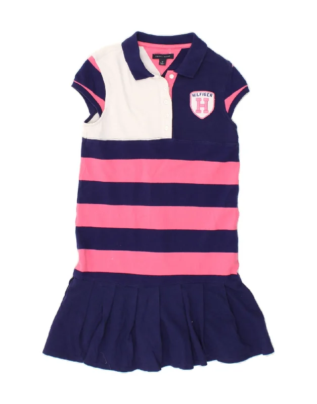 TOMMY HILFIGER Girls Polo Dress 11-12 Years Multicoloured Colourblock Tunics Gym athletic TOMMY HILFIGER Girls Polo Dress 11-12 Years Multicoloured Colourblock Tunics Gym athletic