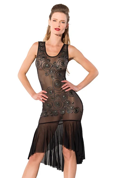 Guilty Pleasure Dates Swirl Dress Boatneck Modish Everyday