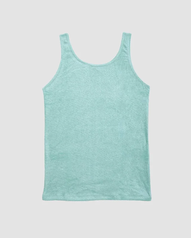 Telu Green Velour Omo Tank sexy tank top