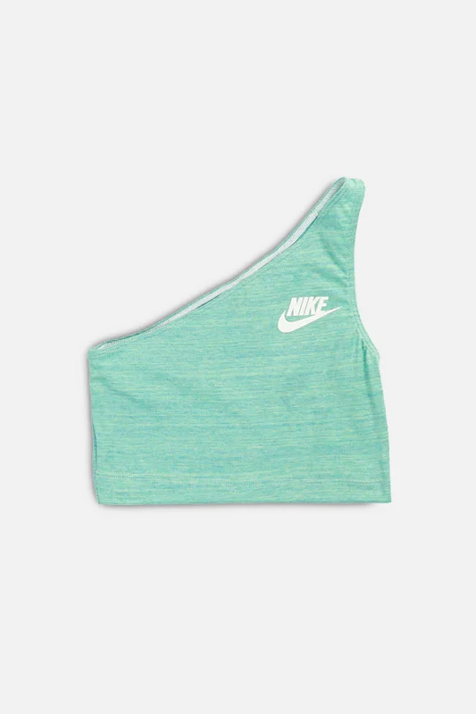 Rework Nike One Shoulder Tank - S flirty tank top