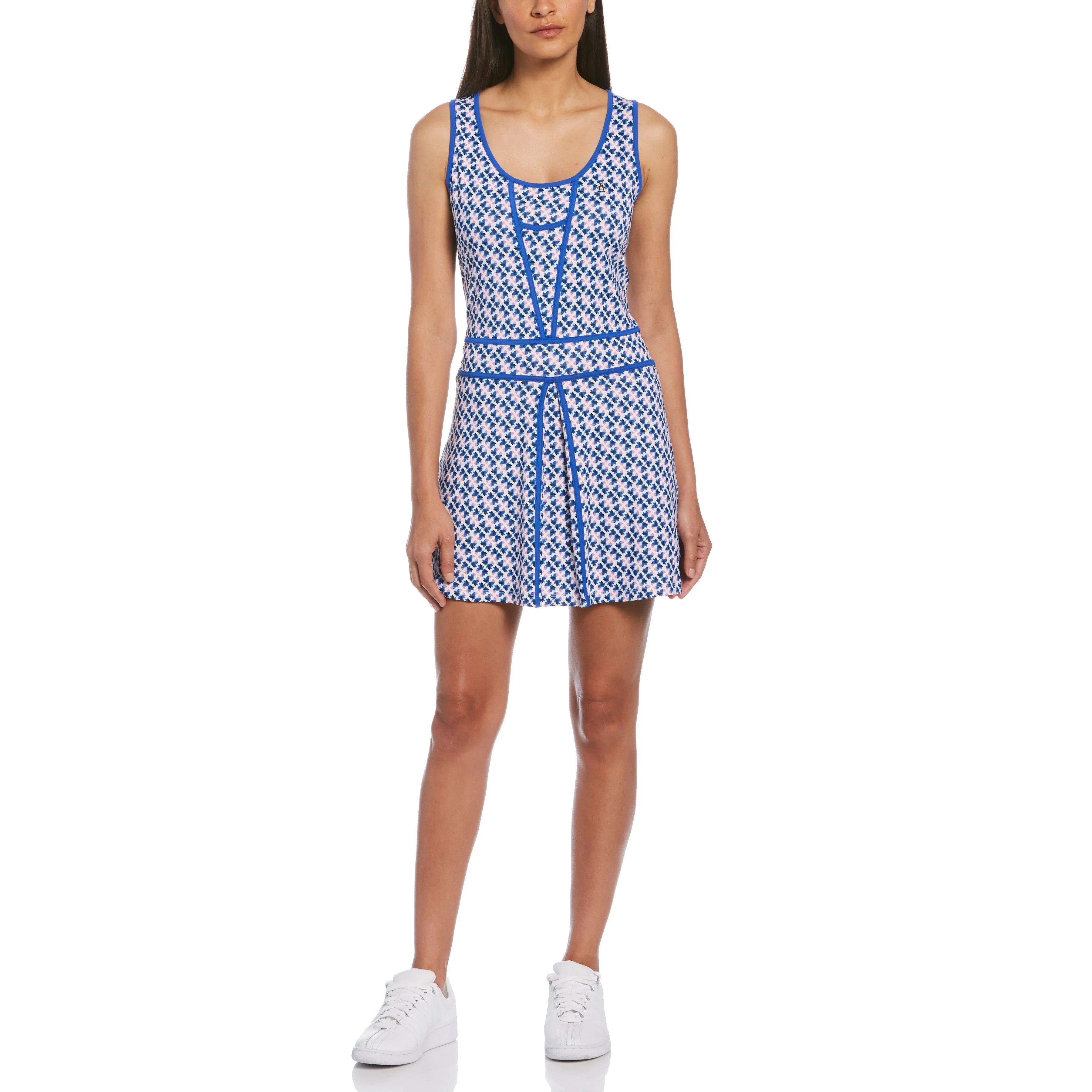Original Penguin Womens Geo Sleeveless Parrot Printed Golf Dress - BRIGHT WHITE Tunics Chinos classic Original Penguin Womens Geo Sleeveless Parrot Printed Golf Dress - BRIGHT WHITE Tunics Chinos classic