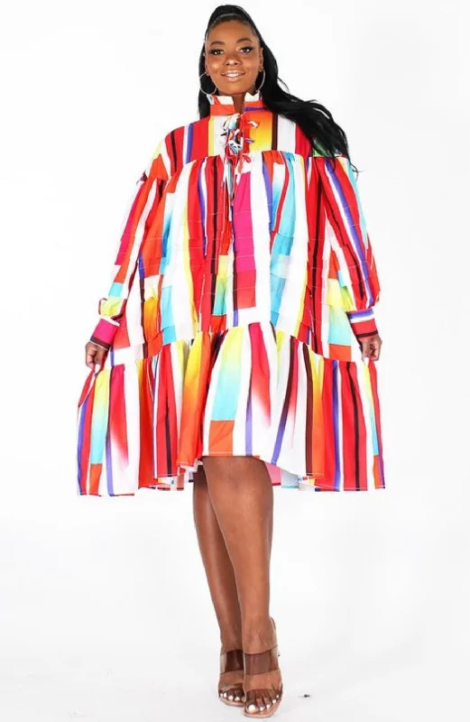 That girl swing dress curvy collection Tunics Short Trendy