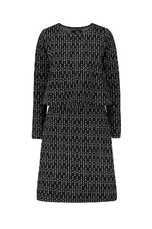 Kaarna Layer Dress Black White Tunics Stylish elegant