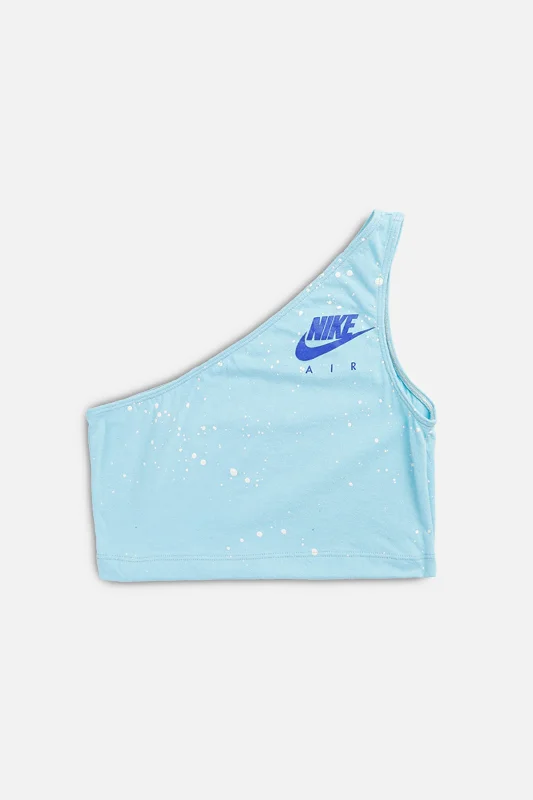 Rework Nike One Shoulder Tank - M stretchy tank top