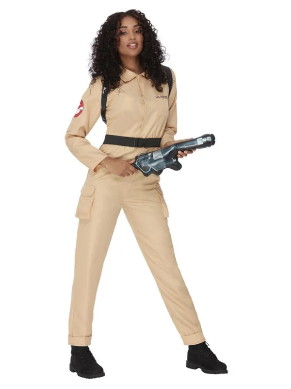 Ladies Ghostbusters Movie TV Halloween Fancy Dress Costume Floral Print girly