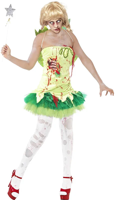 Ladies Zombie Fairy Fairytale Horror Halloween Fancy Dress Costume Tunics Plaid country