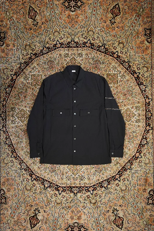 Fujimoto My Dress Shirt (Black) Boatneck Modish Everyday