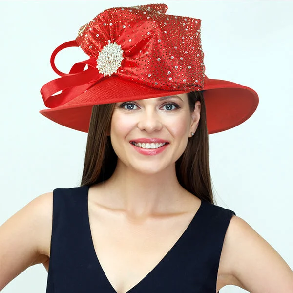 Women Church Dress Satin Hats SD727 Turtleneck Neckline Stylish