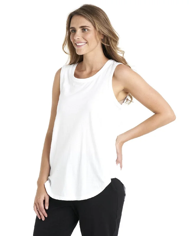 Betty Basics Keira Tank - White cute tank top