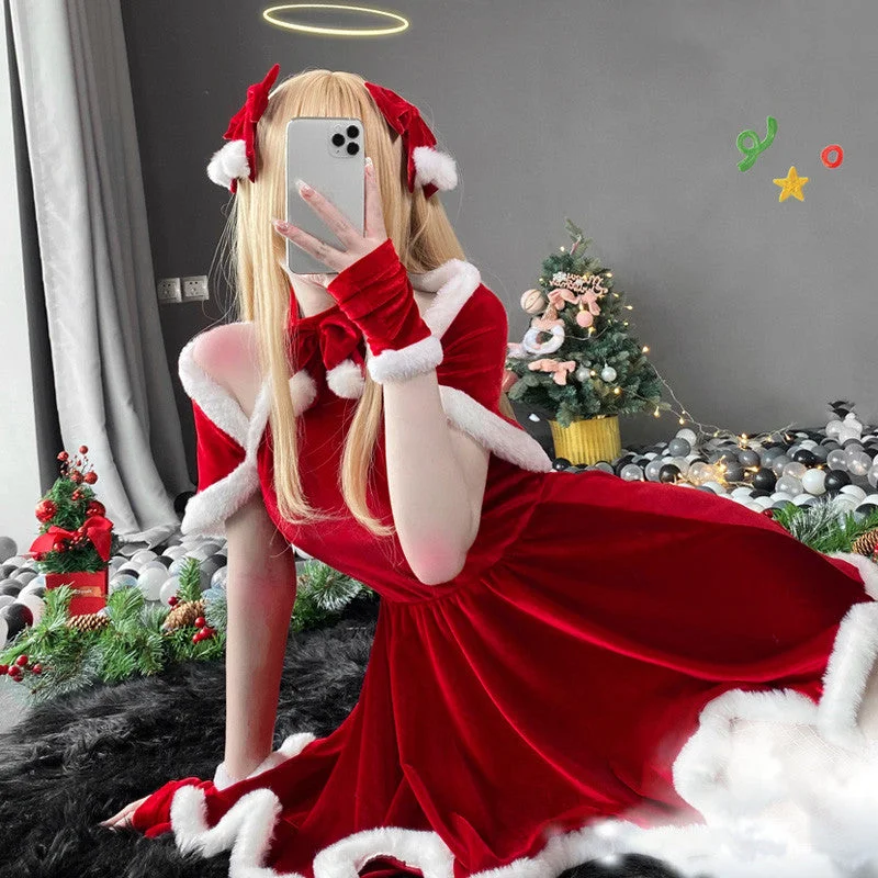 cosplay maid christmas dress suit yv30420 Tunics Luxurious premium