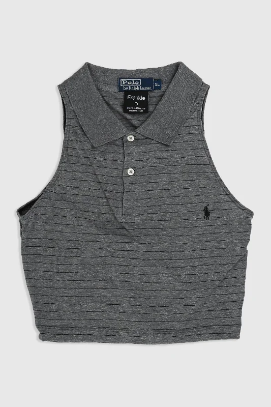 Rework Collared Tank - L vintage tank top