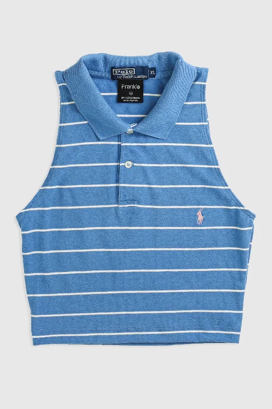 Rework Collared Tank - M cropped tank top