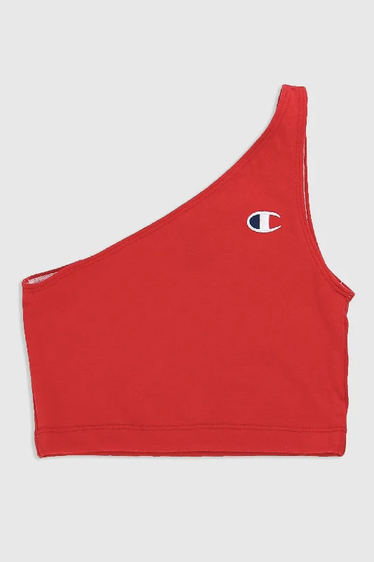 Rework Champion One Shoulder Tank - XS spandex blend tank
