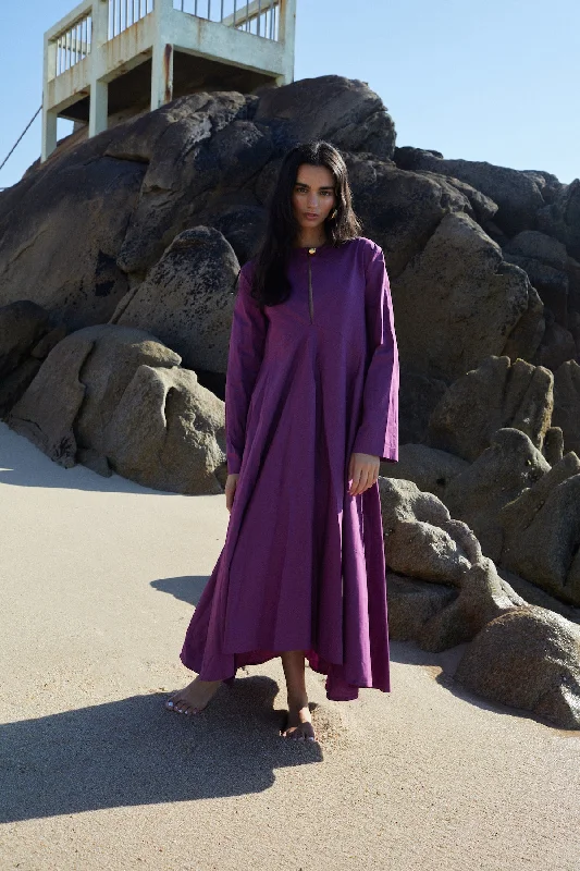 Petunia Dress Purple Tunics Chic fashionable