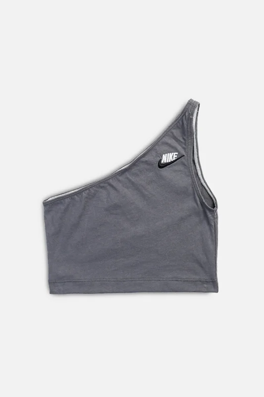 Rework Nike One Shoulder Tank - XS activewear tank top