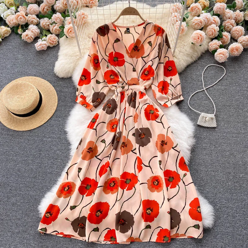 apricot red flower