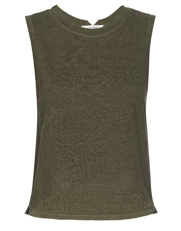 Moss Multi Swingy Muscle Tank neon tank top