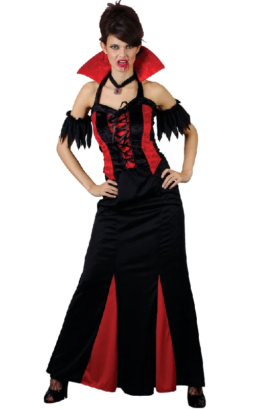 Ladies Vampire Halloween Fancy Dress Costume Tunics Lace romantic