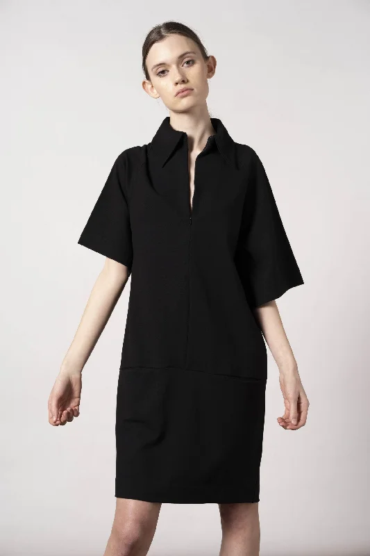Exeter Dress Black Tunics Cozy comfortable