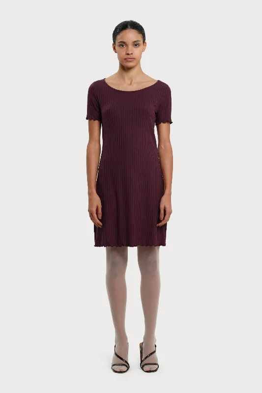 Corinne Dress Wine Red Tunics Chinos classic