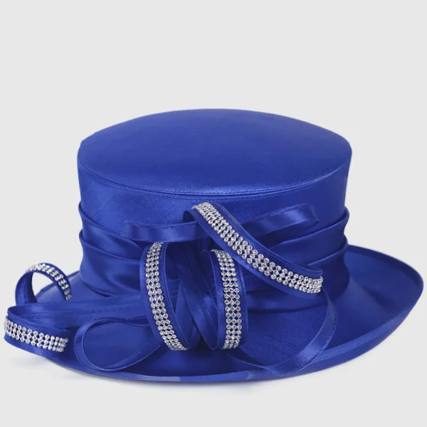 Women Church Dress Hats with Rhinestones SD718 Tunics Long Elegant
