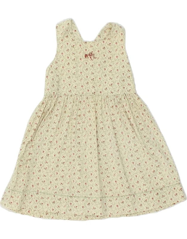 RALPH LAUREN Baby Girls Sleeveless A-Line Dress 18-24 Months Beige Floral Tunics Leisure comfortable RALPH LAUREN Baby Girls Sleeveless A-Line Dress 18-24 Months Beige Floral Tunics Leisure comfortable