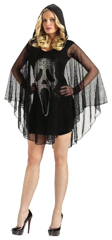 Ladies Scream Poncho Halloween Horror Fancy Dress Costume Tunics Sophisticated sleek Ladies Scream Poncho Halloween Horror Fancy Dress Costume Tunics Sophisticated sleek