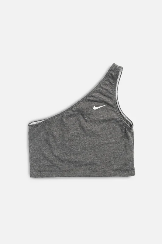 Rework Nike One Shoulder Tank - XS, S, M, L, XL fitted tank top