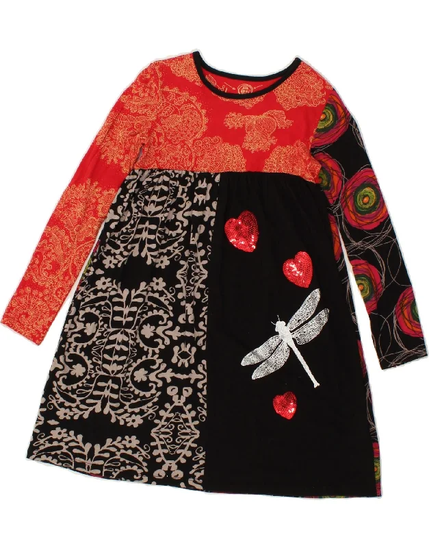 DESIGUAL Girls Abstract Pattern A-Line Dress 7-8 Years Multicoloured Tunics Corduroy durable DESIGUAL Girls Abstract Pattern A-Line Dress 7-8 Years Multicoloured Tunics Corduroy durable