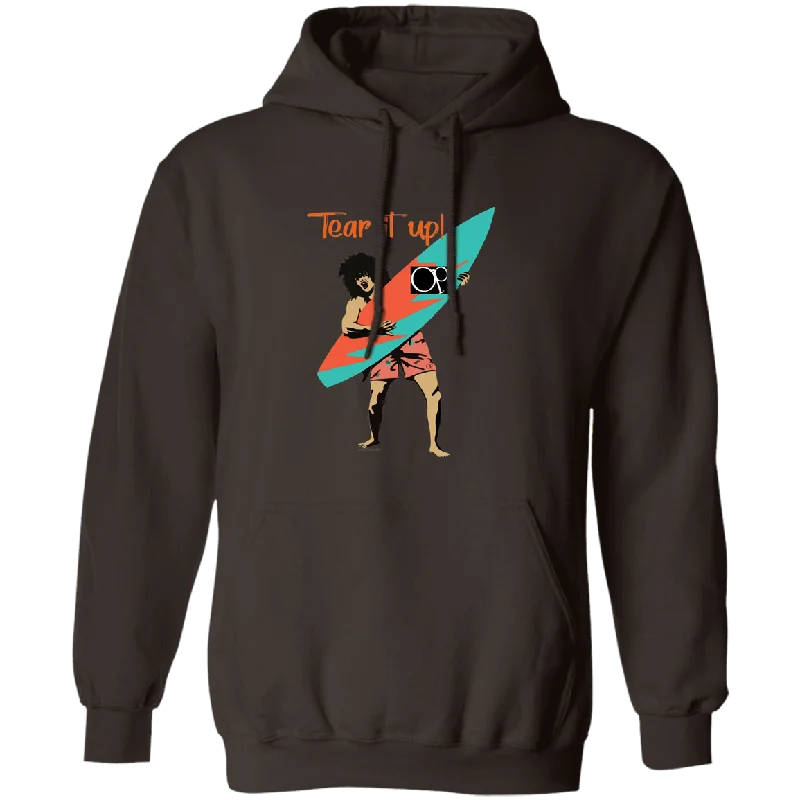 Tear It Up Fleece Hoodie Hoodie with Illustration Artistic Creative