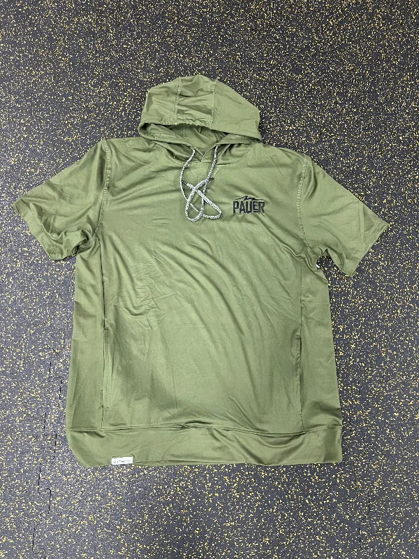 Pauer with Bolt SS Hoodie Zip Hoodie Drawstring Kangaroo Pocket
