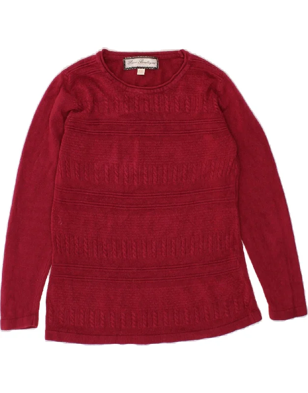PACO Womens Boat Neck Jumper Sweater UK 10 Small Maroon Acrylic Faux Fur Fabric Real Fur Fabric Shearling Fabric PACO Womens Boat Neck Jumper Sweater UK 10 Small Maroon Acrylic Faux Fur Fabric Real Fur Fabric Shearling Fabric