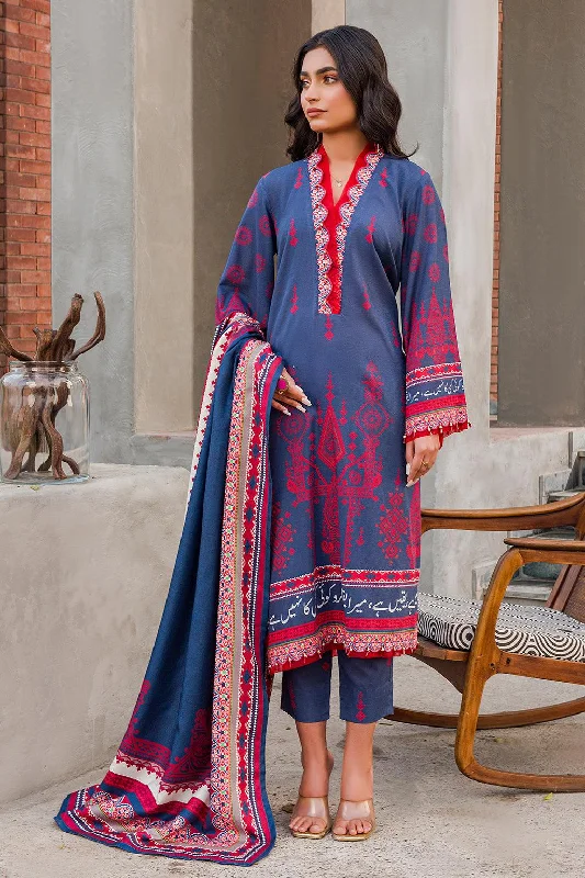Yakeen (3pc-Unstitched with Shawl) Warm Knit Shawl Scarf