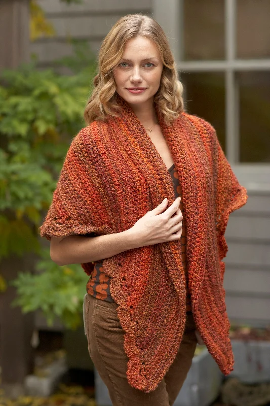 Painted Shawl (Crochet) Stylish Cashmere Shawl Cape