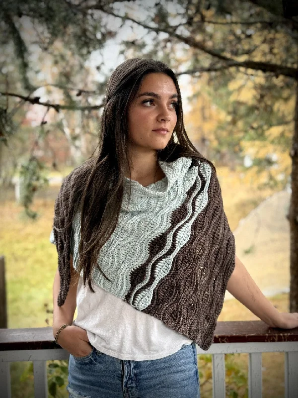 Moonwalk Crochet Shawl Kit Chic Floral Print Shawl