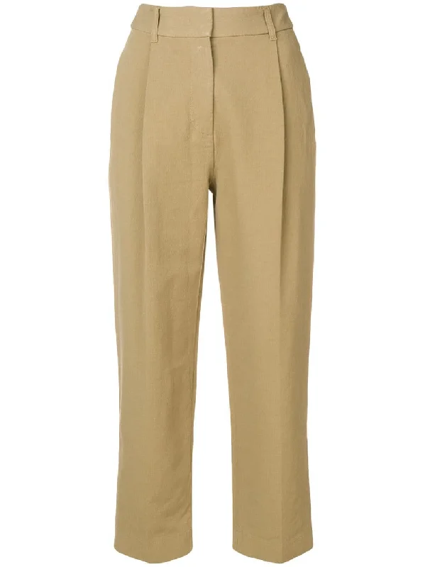 cropped tailored trousers Trousers Fall Fleece