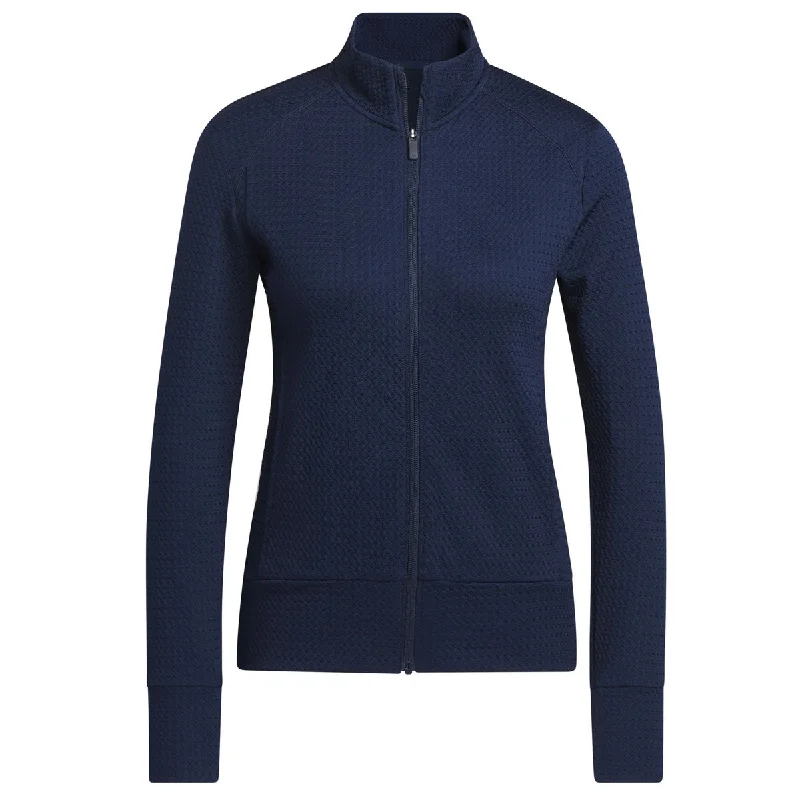 adidas Ultimate365 Textured Jacket - Womens - Navy Print Jacket Jacquard Jacket Patchwork Jacket