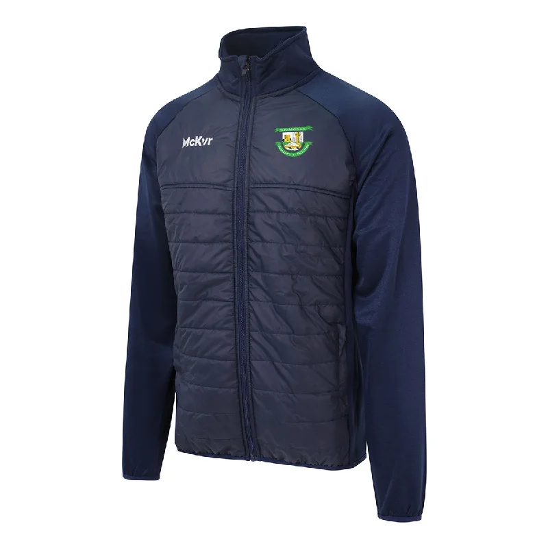 Mc Keever St Fechins GAA Core 22 Hybrid Jacket - Adult - Navy Fleece Jacket Down Jacket Feather Jacket