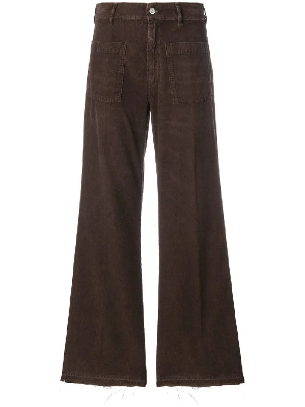 bootcut flared corduroy trousers Trousers cozy comfortable