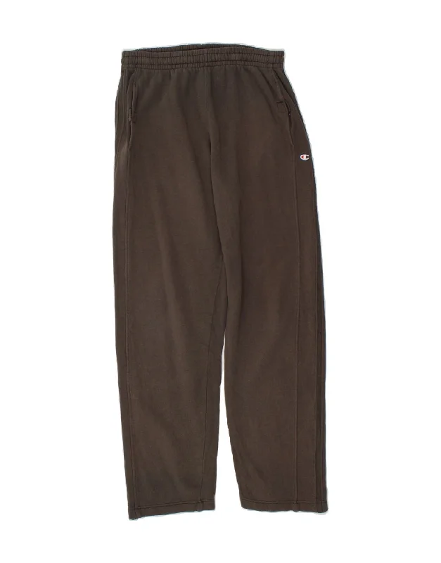 CHAMPION Womens Tracksuit Trousers UK 12 Medium Brown Cotton Trousers fashionable chic CHAMPION Womens Tracksuit Trousers UK 12 Medium Brown Cotton Trousers fashionable chic
